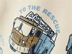 Name It sweatshirt peyote med redningskøretøjer